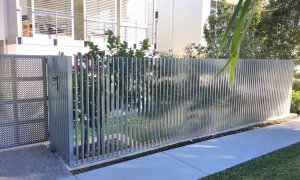 galvanised steel fence vertical