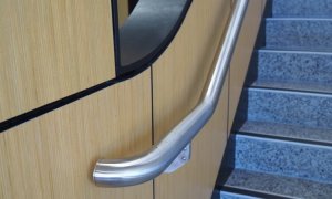 stainles steel handrail curved