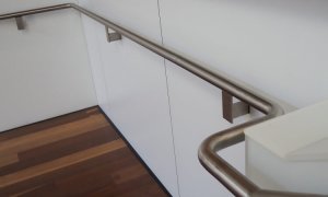 stainless handrail wall mounted