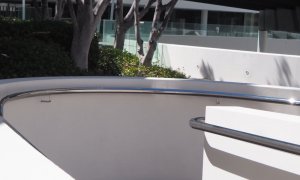 stainless steel polished handrail wall mounted QV1